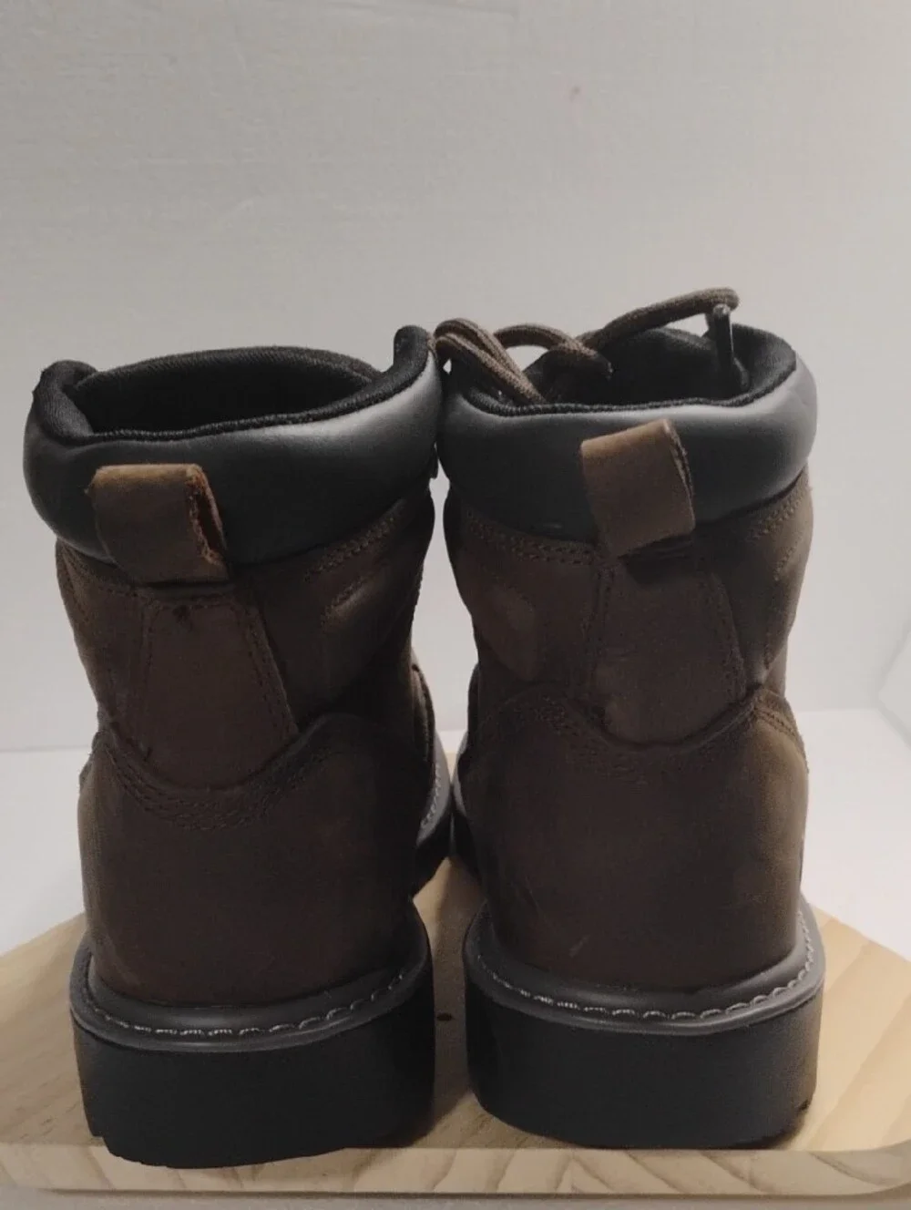 Wolverine Brown Lace-Up Work Boots